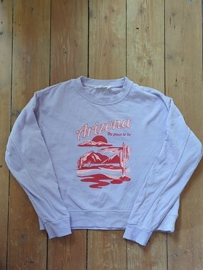 316-Twik lavender Lightweight crewneck top